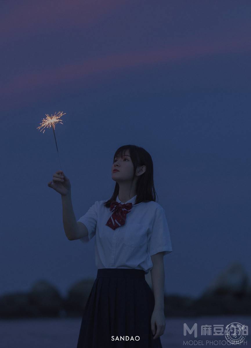 夜景模特