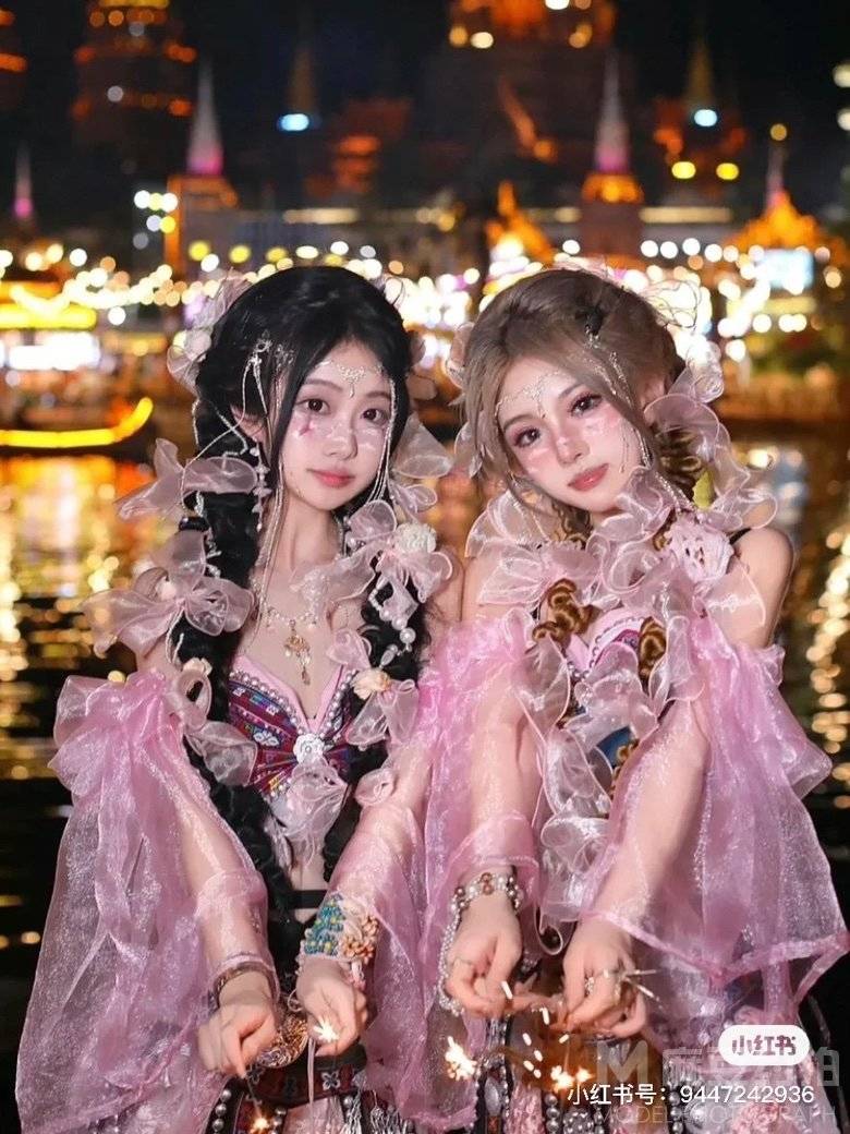 夜景模特