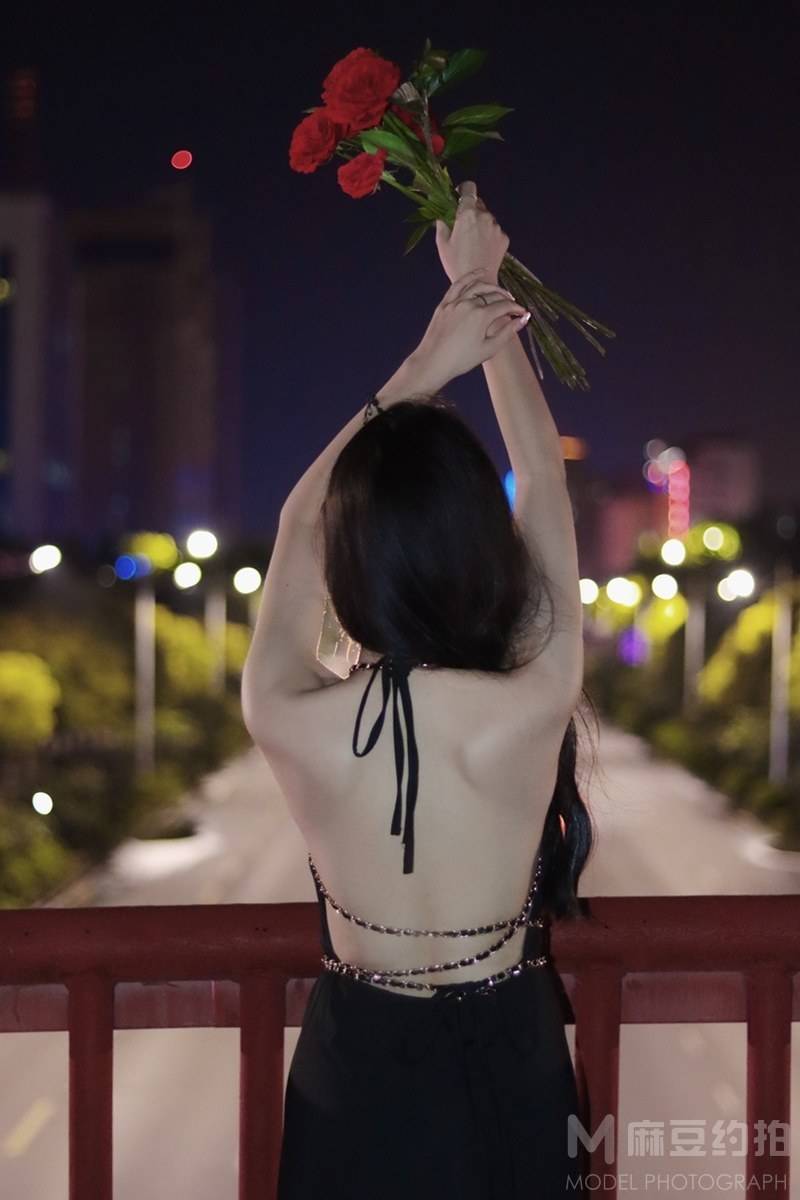 夜景模特