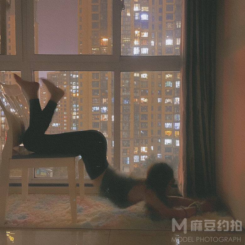 夜景模特