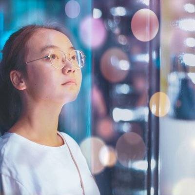 夜景模特