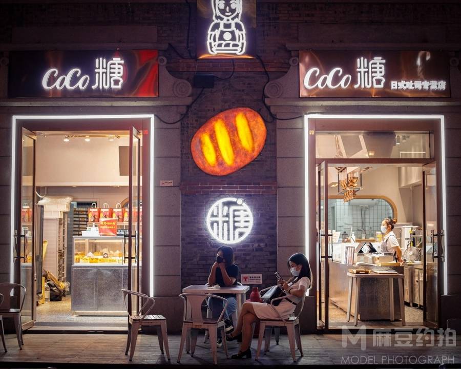 夜景模特