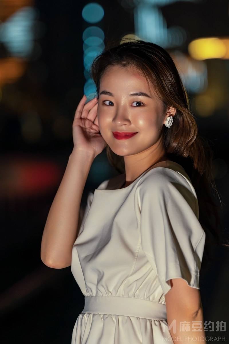 夜景模特
