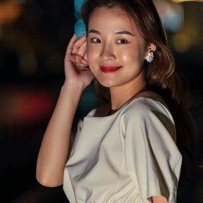 夜景模特