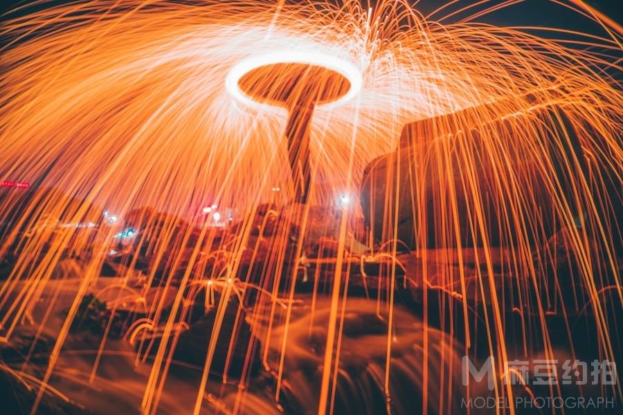 夜景模特
