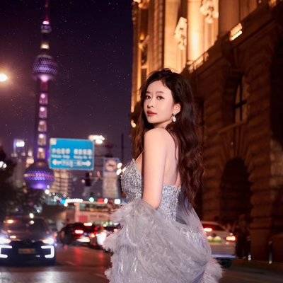夜景模特