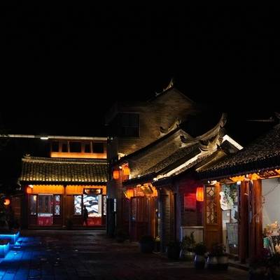 夜景模特