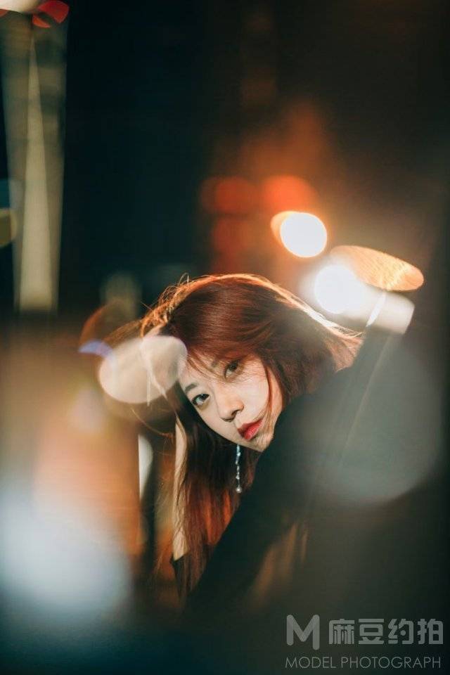 夜景模特
