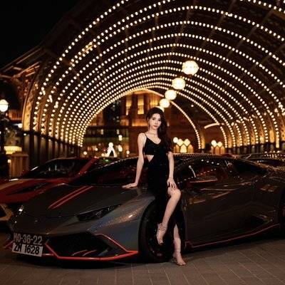夜景模特