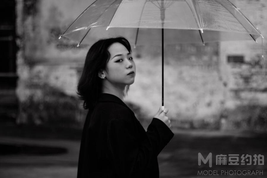 黑白模特