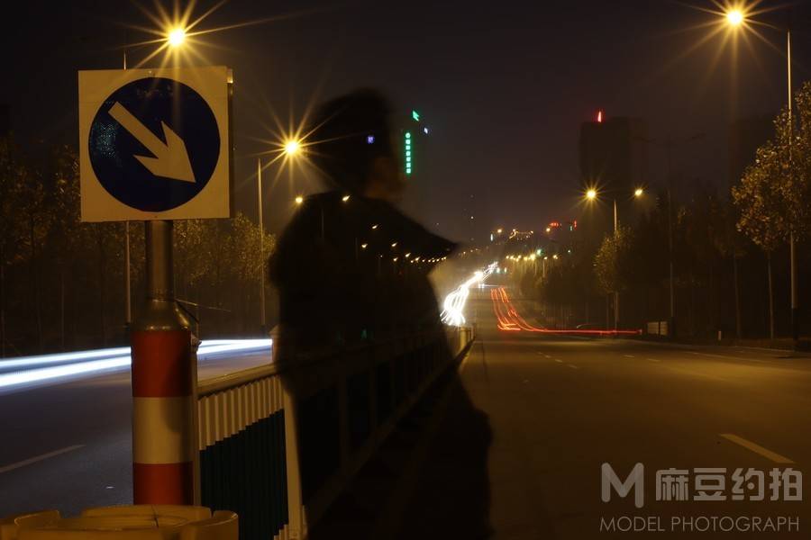 夜景模特