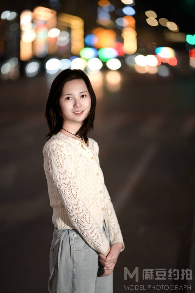 夜景模特