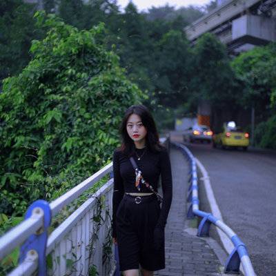 夜景模特