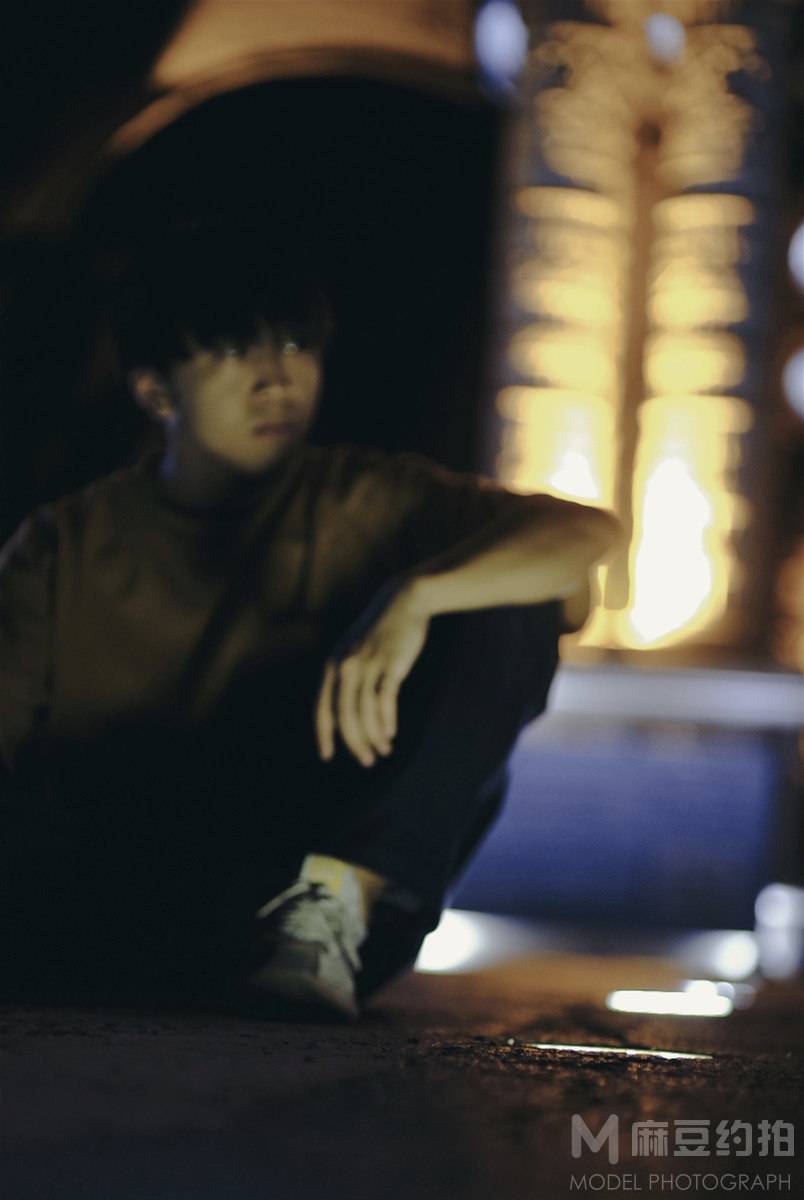 夜景模特