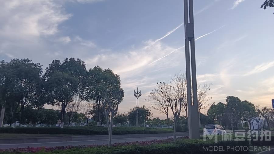 夜景模特