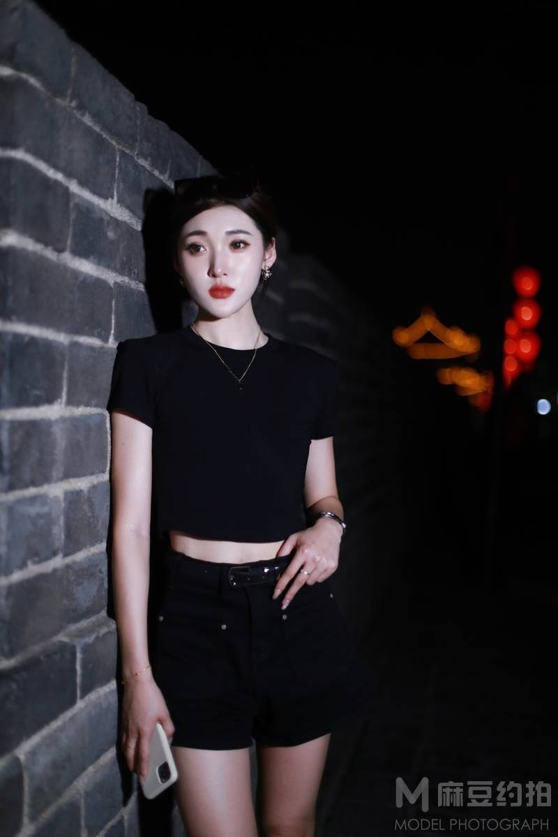 夜景模特