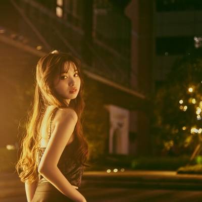 夜景模特