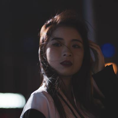夜景模特