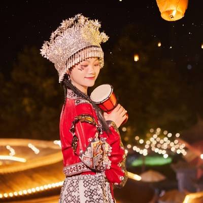 夜景模特