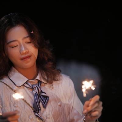 夜景模特