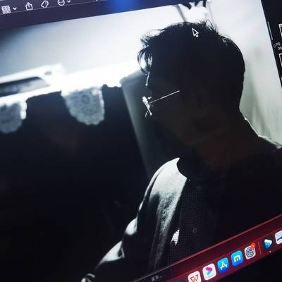 黑白模特