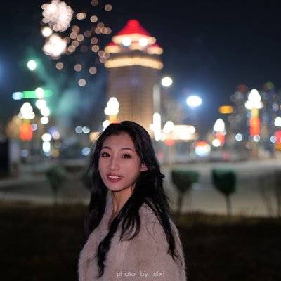 夜景模特