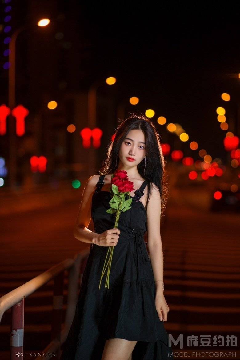 夜景模特