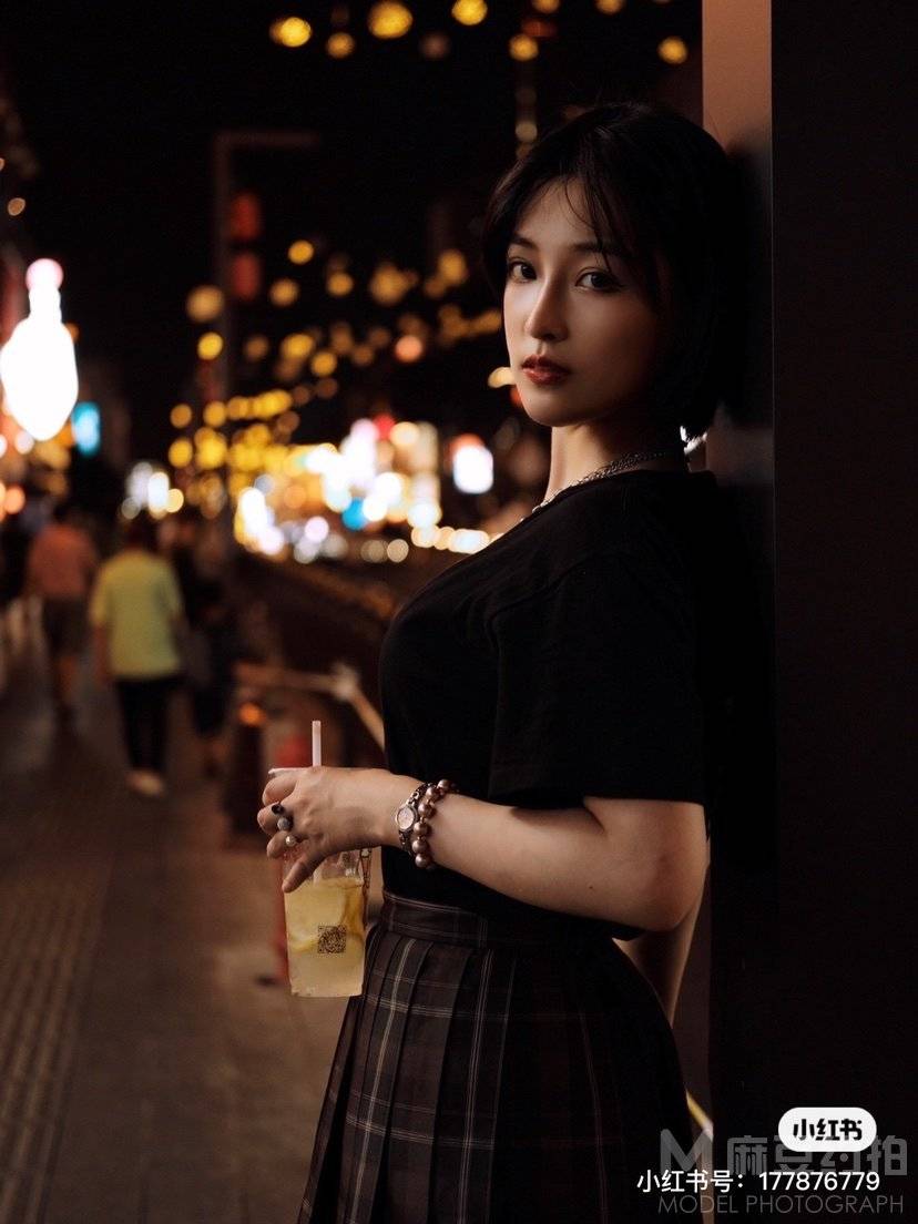 夜景模特