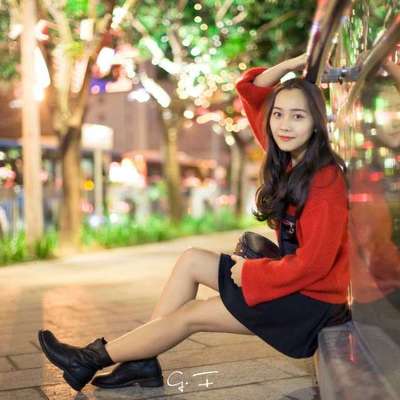 夜景模特