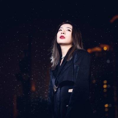 夜景模特