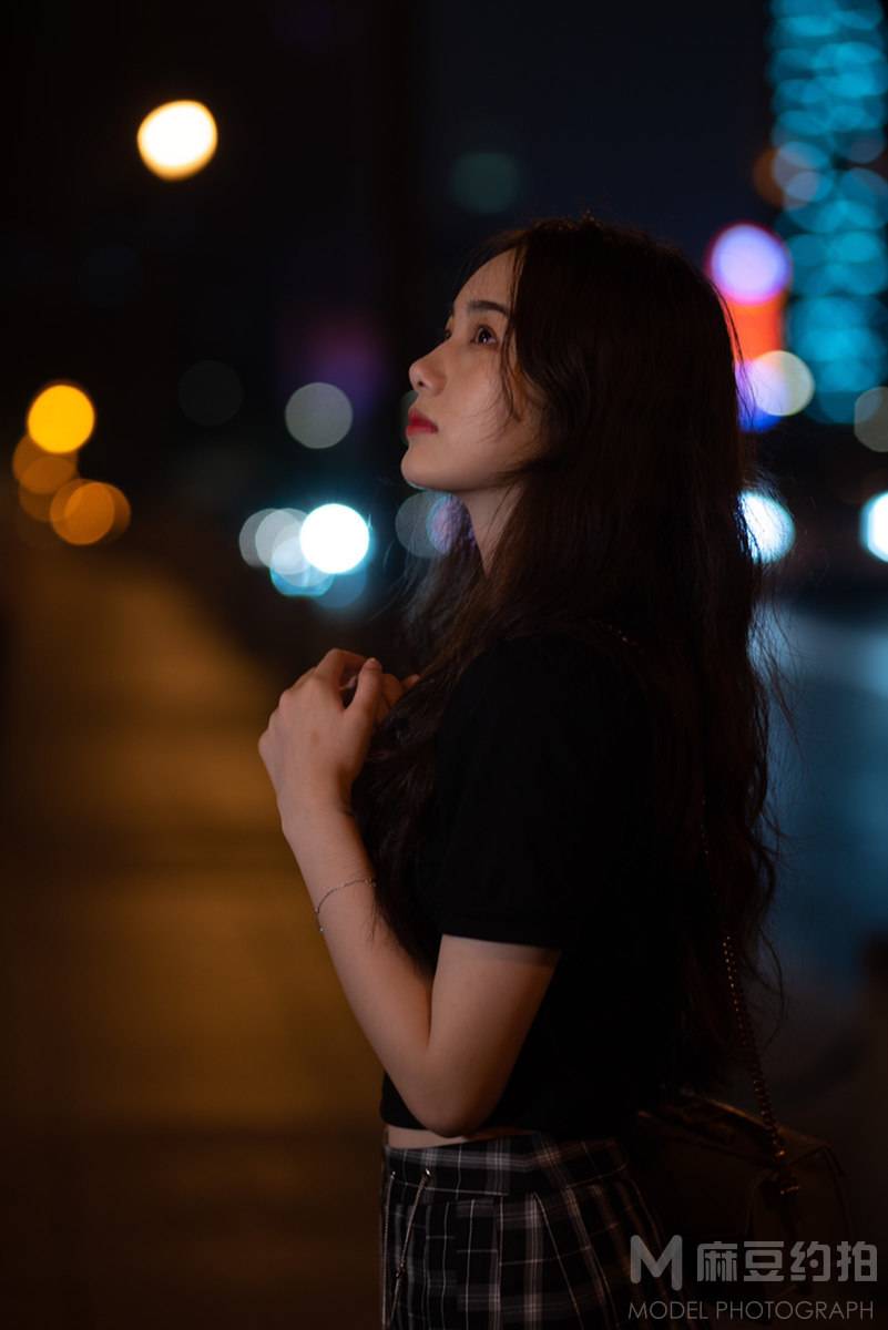 夜景模特
