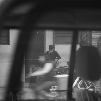 黑白模特