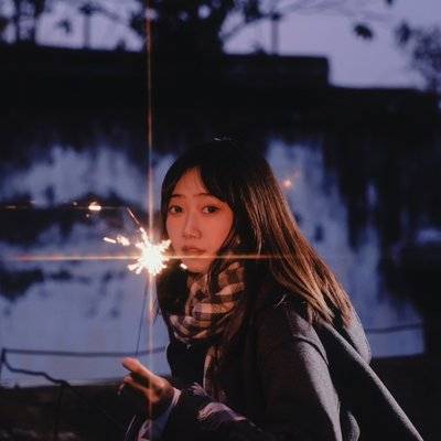 夜景模特
