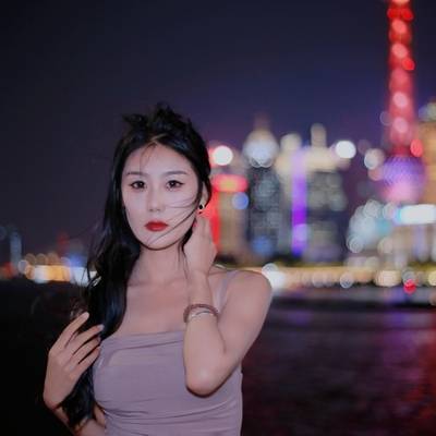 夜景模特