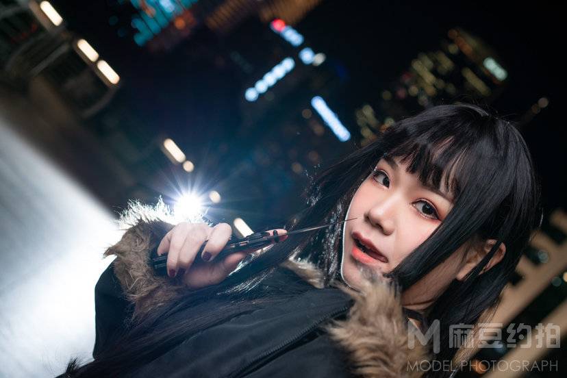 夜景模特