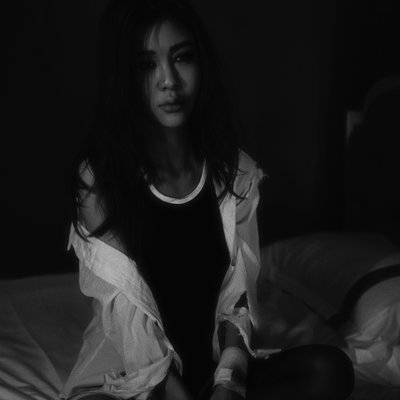 黑白模特