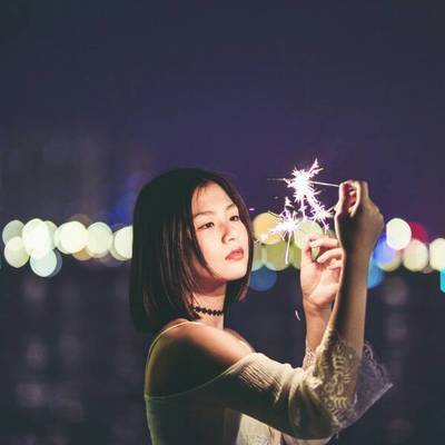 夜景模特