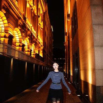 夜景模特