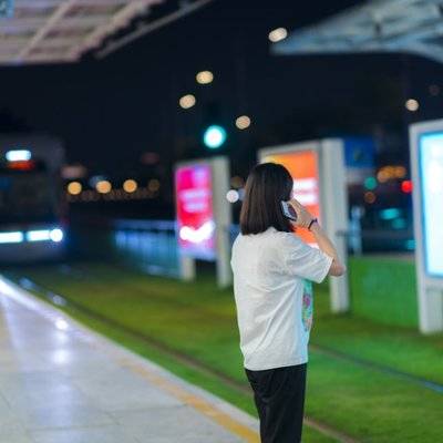 夜景模特