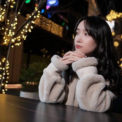 夜景模特