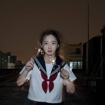夜景模特