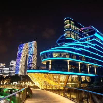 夜景模特