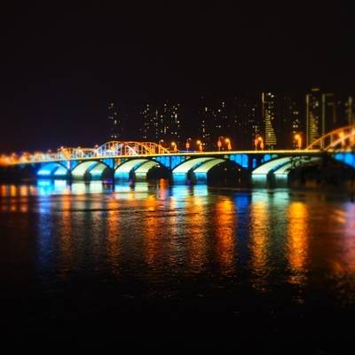 夜景模特