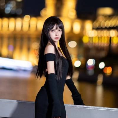 夜景模特