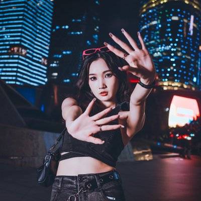 夜景模特