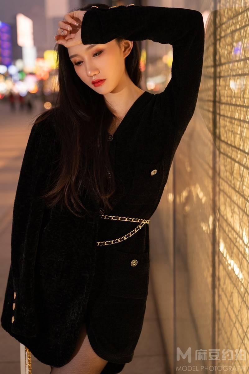夜景模特
