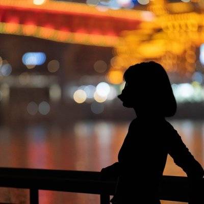 夜景模特