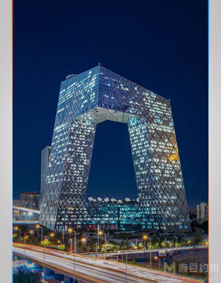 夜景模特