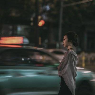 夜景模特