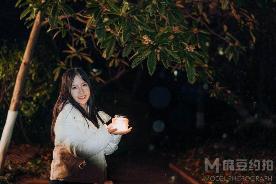 夜景模特